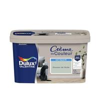 Dulux Valentine Crème de Couleur - Peinture multi-supports intérieure - Mat Douceur de l'Aube 2,5 L