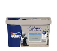 Dulux Valentine Crème de Couleur - Peinture multi-supports intérieure - Mat Gris Alpaga 2,5 L