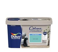 Dulux Valentine Crème de Couleur - Peinture multi-supports intérieure - Mat Vert Jade 2,5 L