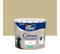 Dulux Valentine Crème de Couleur - Peinture multi-supports intérieure - Satin Bambou 10 L