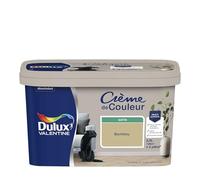 Dulux Valentine Crème de Couleur - Peinture multi-supports intérieure - Satin Bambou 2,5 L