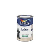Dulux Valentine Crème de Couleur - Peinture multi-supports intérieure - Satin Blanc Intense 1,25 L