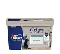 Dulux Valentine Crème de Couleur - Peinture multi-supports intérieure - Satin Blanc Intense 2,5 L
