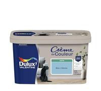 Dulux Valentine Crème de Couleur - Peinture multi-supports intérieure - Satin Bleu Céleste 2,5 L