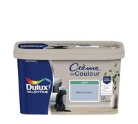 Dulux Valentine - Peinture Crème de Couleur - Multi-supports intérieure - Satin - Bleu Horizon 2,5 L