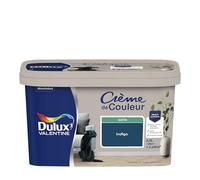 Dulux Valentine Crème de Couleur - Peinture multi-supports intérieure - Satin Bleu Indigo 2,5 L