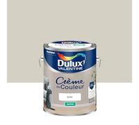 Dulux Valentine Crème de Couleur - Peinture multi-supports intérieure - Satin Galet 5 L