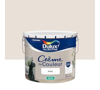 Dulux Valentine Crème de Couleur - Peinture multi-supports intérieure - Satin Lin Brut 10 L
