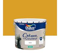 Dulux Valentine Crème de Couleur - Peinture multi-supports intérieure - Satin Miel 10 L