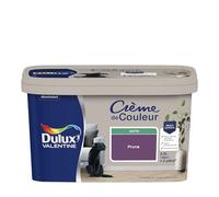 Dulux Valentine Crème de Couleur - Peinture multi-supports intérieure - Satin Prune 2,5 L