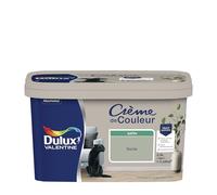 Dulux Valentine Crème de Couleur - Peinture multi-supports intérieure - Satin Saule 2,5 L