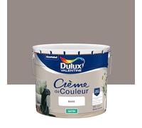 Dulux Valentine Crème de Couleur - Peinture multi-supports intérieure - Satin Terre cendrée 10 L