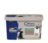Dulux Valentine Crème de Couleur - Peinture multi-supports intérieure - Satin Terre d'Argile 2,5 L