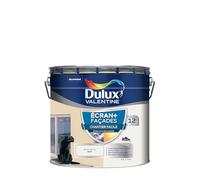 DULUX VALENTINE Peinture extérieure façade Ecran+ DULUX VALENTINE blanc bw mat 10l