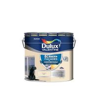Dulux Valentine ECRAN+ CHANTIER FACILE FAÇADE - Peinture en Phase Aqueuse pour Façades - Séchage rapide et grand confort d'application - Mat Meulière 10L