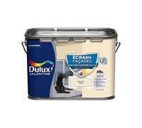 Dulux Valentine ECRAN+ CHANTIER FACILE FAÇADE - Peinture en Phase Aqueuse pour Façades - Séchage rapide et grand confort d'application - Mat Meulière 2,5 L