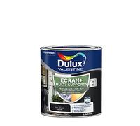 Dulux Valentine ECRAN+ MULTI-SUPPORTS EXTERIEURE - Peinture en Phase Aqueuse pour l'Éxtérieur et l 'Intérieur - Satin Noir 0,5 L