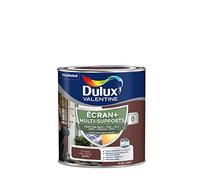 Dulux Valentine ECRAN+ MULTI-SUPPORTS EXTERIEURE - Peinture en Phase Aqueuse pour l'Éxtérieur et l 'Intérieur - Satin Ton Bois 0,5 L