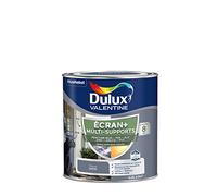 Dulux Valentine ECRAN+ MULTI-SUPPORTS EXTERIEURE - Peinture en Phase Aqueuse pour l'Éxtérieur et l 'Intérieur - Satin Titane 0,5 L