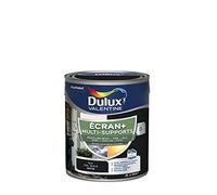 Dulux Valentine ECRAN+ MULTI-SUPPORTS EXTERIEURE - Peinture en Phase Aqueuse pour l'Éxtérieur et l 'Intérieur - Satin Noir 2 L