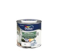 Dulux Valentine ECRAN+ MULTI-SUPPORTS EXTERIEURE - Peinture en Phase Aqueuse pour l'Éxtérieur et l 'Intérieur - Satin Blanc 0,25 L