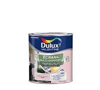 Dulux Valentine ECRAN+ MULTI-SUPPORTS EXTERIEURE - Peinture en Phase Aqueuse pour l'Éxtérieur et l 'Intérieur - Satin Rose Campanule 0,5 L