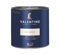 Dulux Valentine - La VALENTINE - Peinture intérieure en phase aqueuse de haute qualité - Couleur intense & pouvoir couvrant élevé - Mat Velouté Rose Caprice 2 L
