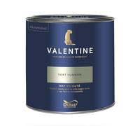 Dulux Valentine - La VALENTINE - Peinture intérieure en phase aqueuse de haute qualité - Couleur intense & pouvoir couvrant élevé - Mat Velouté Vert Yunnan 2 L