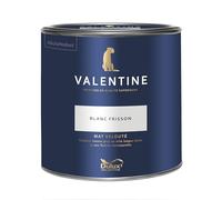 Dulux Valentine - La VALENTINE - Peinture intérieure en phase aqueuse de haute qualité - Couleur intense & pouvoir couvrant élevé - Mat Velouté Blanc Frisson 2 L