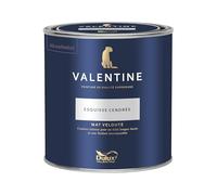 Dulux Valentine - La VALENTINE - Peinture intérieure en phase aqueuse de haute qualité - Couleur intense & pouvoir couvrant élevé - Mat Velouté Esquisse Cendrée 0,5 L