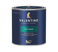 Dulux Valentine - La VALENTINE - Peinture intérieure en phase aqueuse de haute qualité - Couleur intense & pouvoir couvrant élevé - Mat Velouté Vert Persan 0,5 L