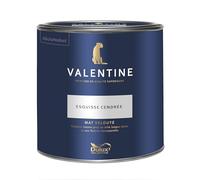 Dulux Valentine - La VALENTINE - Peinture intérieure en phase aqueuse de haute qualité - Couleur intense & pouvoir couvrant élevé - Mat Velouté Esquisse Cendrée 2 L