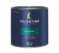 Dulux Valentine - La VALENTINE - Peinture intérieure en phase aqueuse de haute qualité - Couleur intense & pouvoir couvrant élevé - Mat Velouté Vert Persan 2 L