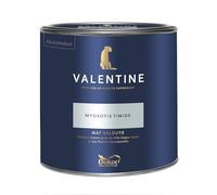 Dulux Valentine - La VALENTINE - Peinture intérieure en phase aqueuse de haute qualité - Couleur intense & pouvoir couvrant élevé - Mat Velouté Myosotis Timide 2 L