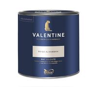 Dulux Valentine - La VALENTINE - Peinture intérieure en phase aqueuse de haute qualité - Couleur intense & pouvoir couvrant élevé - Mat Velouté Beige Alhambra 2 L