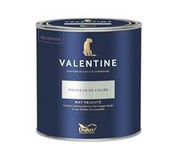 Dulux Valentine - La VALENTINE - Peinture intérieure en phase aqueuse de haute qualité - Couleur intense & pouvoir couvrant élevé - Mat Velouté Douceur de l'Aube 0,5 L