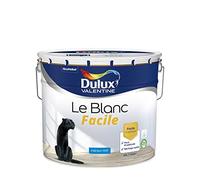 Dulux Valentine Le Blanc Facile - Peinture Intérieure Murs, Plafonds, Boiseries - Facile à appliquer - Mat Blanc 10 L