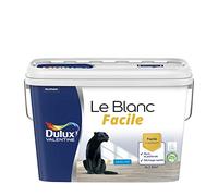 Dulux Valentine Le Blanc Facile - Peinture Intérieure Murs, Plafonds, Boiseries - Facile à appliquer - Mat Blanc 5 L