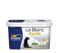 Dulux Valentine Le Blanc Facile - Peinture Intérieure Murs, Plafonds, Boiseries - Facile à appliquer - Satin Blanc 2,5 L