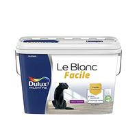 Dulux Valentine Le Blanc Facile - Peinture Intérieure Murs, Plafonds, Boiseries - Facile à appliquer - Velours Blanc 5 L