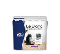 Dulux Valentine Le Blanc Finition Parfaite - Peinture Intérieure Murs, Plafonds et Boiseries - 98% d'opacité - Velours Blanc 2,5 L