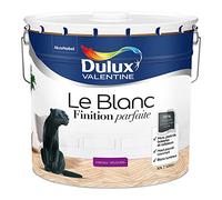 Dulux Valentine Le Blanc Finition Parfaite - Peinture Intérieure Murs, Plafonds et Boiseries - 98% d'opacité - Velours Blanc 10 L