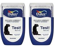 Dulux Valentine Peinture Color Resist - Murs et Boiseries - Mat - Testeur Couleur Blanc Pur 30 ml (Lot de 2)