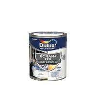 Dulux Valentine Peinture Ecran+ Fer Intérieur/Extérieur - Haute résistance aux intempéries, aux UV, chocs et rayures - Blanc 2 L