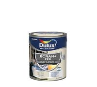 Dulux Valentine Peinture Ecran+ Fer Intérieur/Extérieur - Haute résistance aux intempéries, aux UV, chocs et rayures - Blanc Perlé 2 L
