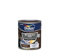 Dulux Valentine Peinture Ecran+ Fer Intérieur/Extérieur - Haute résistance aux intempéries, aux UV, chocs et rayures - Brun Normandie 2 L