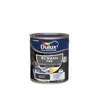 Dulux Valentine Peinture Ecran+ Fer Intérieur/Extérieur - Haute résistance aux intempéries, aux UV, chocs et rayures - Bois Brûlé 2 L