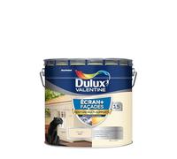 Dulux Valentine Peinture Ecran+ Multi-Supports Extérieure Façades - Crépis, Briques, Ciment, Enduit, Alu, Zinc, PVC - Couleur Longue Tenue - Mat Meulière 10L