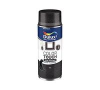 Dulux Valentine Peinture Intérieure et Extérieure Aérosol Color Touch Effet - Noir Effet Martelé - 400ml
