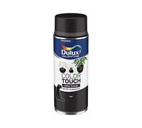 Dulux Valentine Peinture Intérieure et Extérieure Aérosol Color Touch Effet - Noir Effet Sablé - 400ml